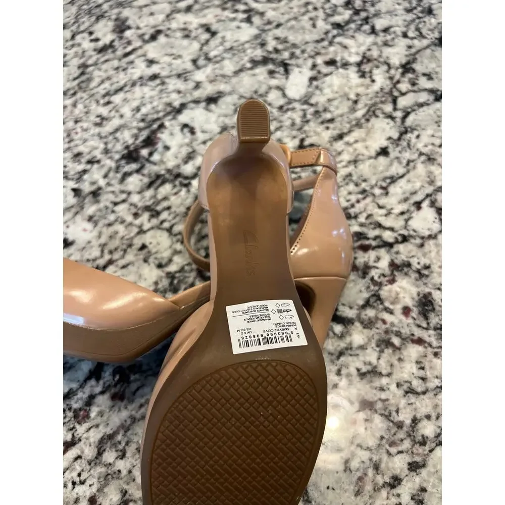 Clarks round toe nude pump women’s size 8.5 - Picture 14 of 15